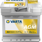 Akkumulátor VARTA AGM 550901 12V 50Ah 540A jobb+ 207*175*190