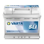 Akkumulátor Varta SLI 563400 12V 63Ah 610A jobb+ 242*175*190