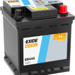 Akkumulátor Exide EB440 12V 44Ah 400A  175*175*190 jobb+ PUNTO