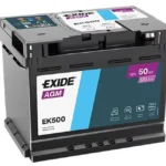 Akkumulátor Exide AGM EK500 12V 50Ah 570A jobb+ 207*175*190