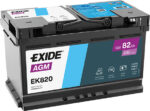 Akkumulátor EXIDE Start Stop Plus AGM EK820 12V 82Ah 800A jobb+ 315*175*190