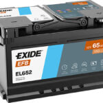 Akkumulátor Exide EFB EL652 12V 65Ah 650A jobb+ 278*175*175