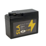 mkp.akkumulátor LP 50303 AGM LTR4A-S SLA(gyári) 12V 2.3Ah 40A 113*48*85 +jobb,vízsz.csúszóérint.