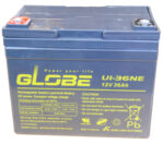 Akkumulátor zselés Globe DC HME 12V 36Ah 195*130*167 bal+ saru süllyesztett 6-os csavar rokkant kocsi