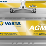 Akkumulátor Varta Start Stop AGM 605901 12V 105Ah 950A jobb+ 393*175*190