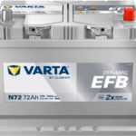 Akkumulátor Varta Start Stop EFB 572501 12V 72Ah 760A jobb+ 261*175*220 Japán