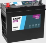 Akkumulátor EXIDE Start Stop  AGM EK457 12V 45Ah 350A bal+ 237*127*227