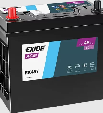 Akkumulátor EXIDE Start Stop  AGM EK457 12V 45Ah 350A bal+ 237*127*227