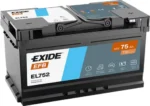 Akkumulátor Exide Start Stop EFB EL752 12V 75Ah 730A jobb+ 315*175*175