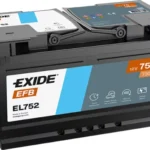 Akkumulátor Exide Start Stop EFB EL752 12V 75Ah 730A jobb+ 315*175*175