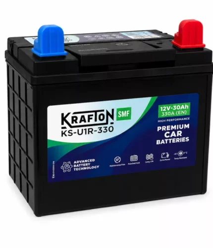 mkp.akkumulátor Krafton SMF U1R-330 12V 30Ah 330A 195*130*155/183 jobb+, fűnyíró-jet ski-zárt