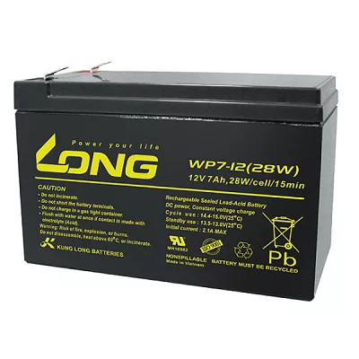 akkumulátor zselés Kung Long UPS HR 12V 7Ah 150*65*100 bal+ csúszósaru szünetmentes